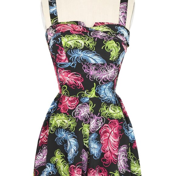 EUC Trashy Diva Trixie Romper Fancy Feathers Size L - Picture 1 of 2